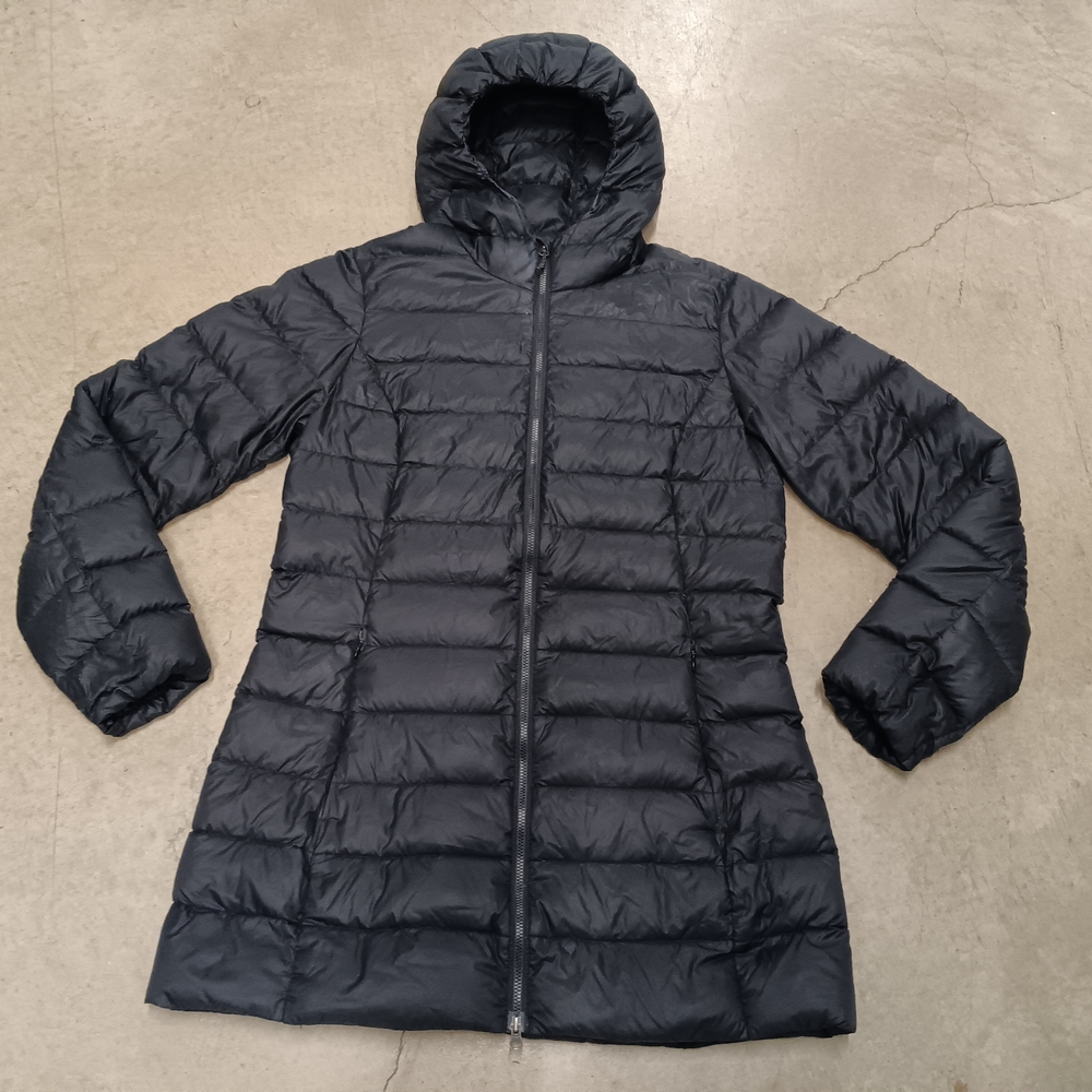Women's Black Puffer Jacket Eddie Bauer Sz Medium
